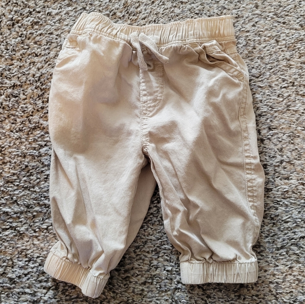 Cotton On adjustable waistband khaki joggers